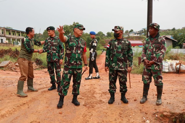 Danrem 033 WP Tinjau Lokasi TMMD 