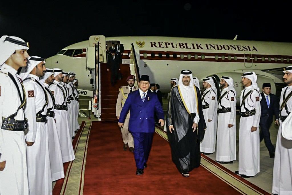 Prabowo tiba di doha