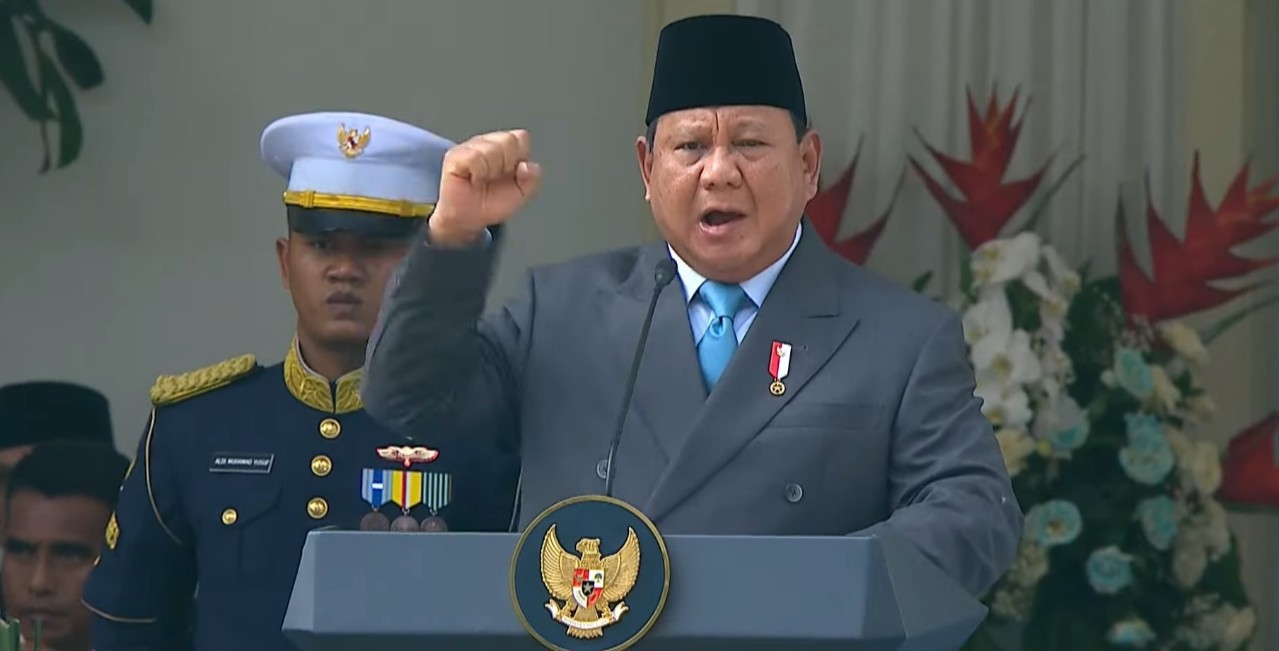 Prabowo di Hari Pancasila