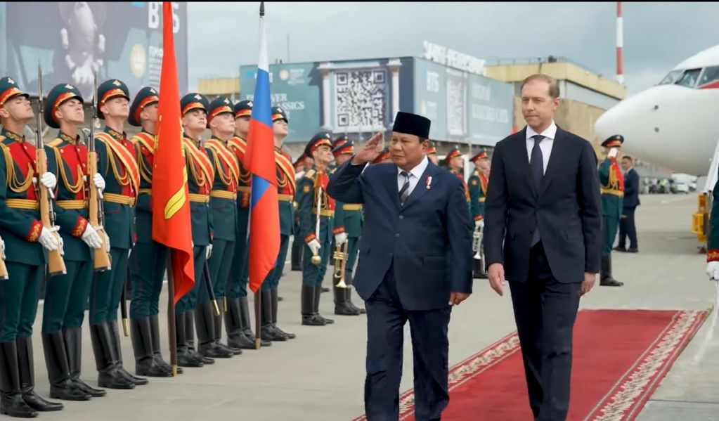 Prabowo Tiba di Rusia