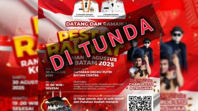 Pesta Rakyat Batam Diundur