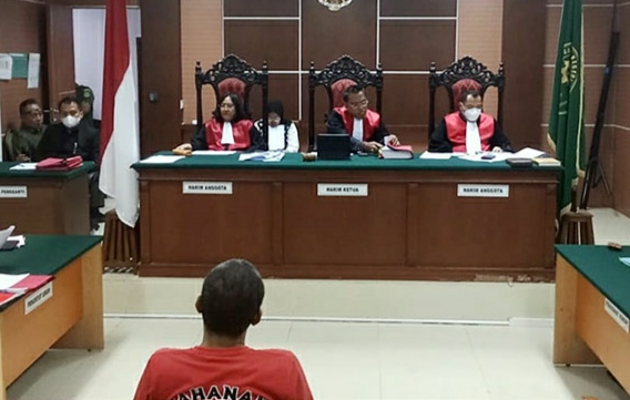 Terdakwa Gordon Silalahi